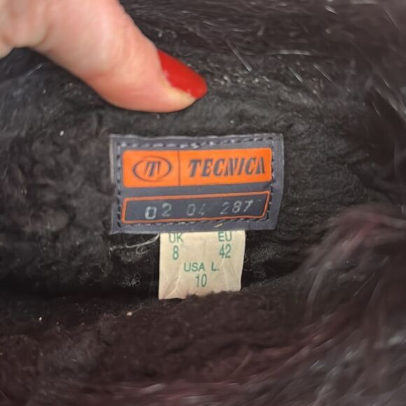 Tecnica Skandia Women's Black Fur Ski Boots Made in Italy size 10 - Picture 10 of 12